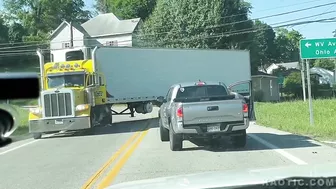 Virginia Driver Jumps On Semi Truck