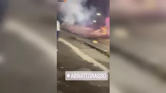 Watch As Depraved Immigrants Attack Firefighters With Fireworks