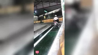 Well Done Girl Taking Motorcycle License Course
