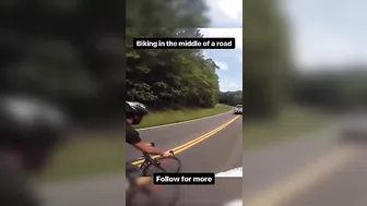 Why You Shouldn't Ride Your Bike In The Middle Of The Street