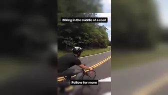 Why You Shouldn't Ride Your Bike In The Middle Of The Street