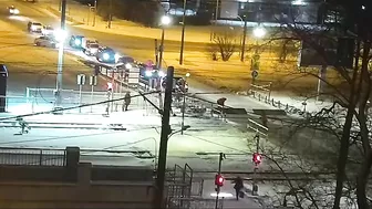 The Woman Failed To Notice A Fast-moving Train Approaching A Level Crossing