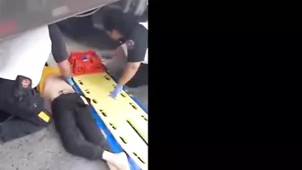 Woman Greets Friend Hit By Truck