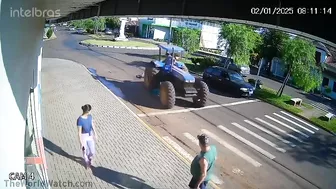 Brazilian Woman Crushed By Tractor, Umbrella Blocked