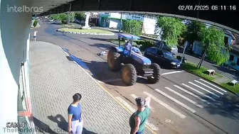 Brazilian Woman Crushed By Tractor, Umbrella Blocked