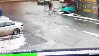 Woman Nearly Caused A Car Accident