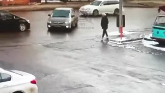 Woman Nearly Caused A Car Accident