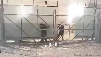 The Worker Was Completely Crushed By The Falling Door.