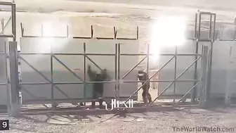 The Worker Was Completely Crushed By The Falling Door.
