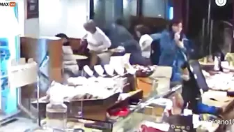 Young Immigrant Punks Destroy A Cafe And Attack Waitress