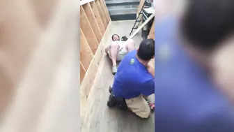 Test The Bar By Jumping Up And Grabbing It