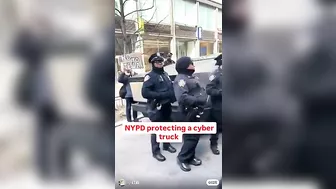 9 Police Officers Protect Nazi Symbol