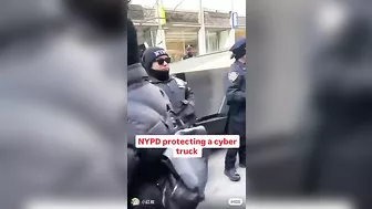 9 Police Officers Protect Nazi Symbol