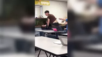 A Male High School Student Attacked And Knocked Down A Female Student