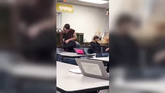 A Male High School Student Attacked And Knocked Down A Female Student