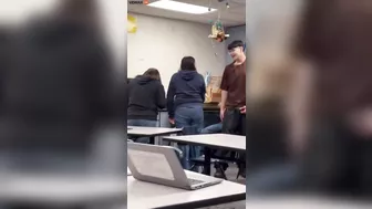 A Male High School Student Attacked And Knocked Down A Female Student