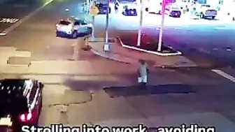 A Man Narrowly Escaped A Serious Accident