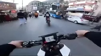 An Idiot On A Motorcycle Crashed Into A Stationary Car