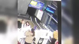 An Elderly Passenger Mistook The Baggage Carousel For A Moving Walkway