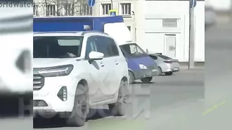 Asshole Biker Beats Woman And Sneaks Away