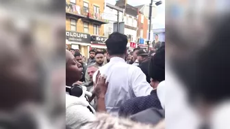 UK: Two Women Fight With A Man