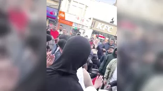 UK: Two Women Fight With A Man