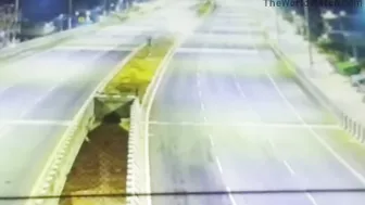 Car Hits Highway Center Guardrail, Passengers Ejected