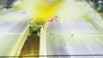 Car Hits Highway Center Guardrail, Passengers Ejected