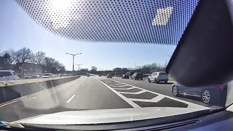 The Car Stopped And Drove Out Illegally