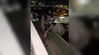 Checking The Parachute Before Skydiving