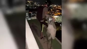 Checking The Parachute Before Skydiving