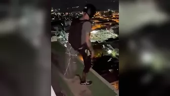 Checking The Parachute Before Skydiving