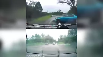 Multiple Vehicles Collide In Malaysia