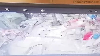 Oilfield Drill Bit Crushed By Machine During Brutal Operation