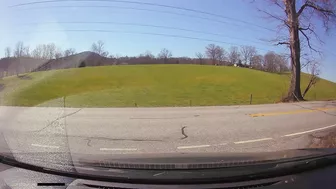 The Driver Stopped The Car In The Middle Of The Road