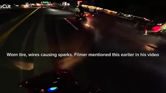 Man Collides With Another Cyclist And Sends Him Flying