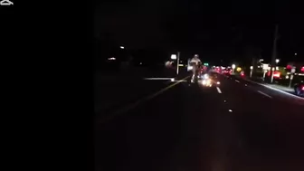 Man Collides With Another Cyclist And Sends Him Flying