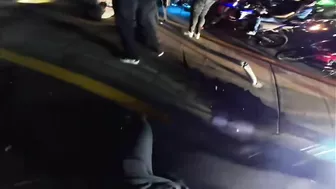 Man Collides With Another Cyclist And Sends Him Flying