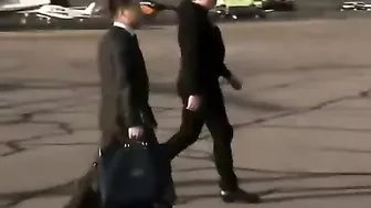 Elon Does Everything He Can To Avoid Looking At Carolyn Levitt