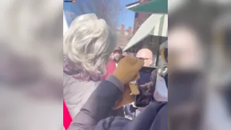 Dirty White Liberal Women Screaming At Vice President JD Vance