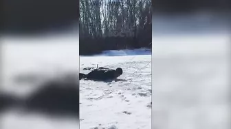 Fisher Falls To The Ice - Rescue Failed