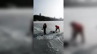 Fisher Fell Into An Ice Hole And Froze To Death