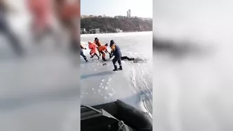 Fisher Fell Into An Ice Hole And Froze To Death