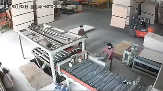 Forklift Driver Puts Colleague Out Of Work Permanently