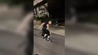 Skateboarding At Full Speed