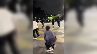 Skateboarding At Full Speed