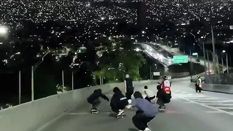 Skateboarding At Full Speed