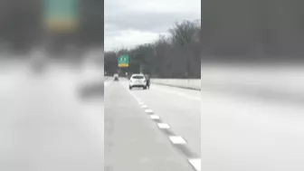 The Guy Is Completely Hanging Outside The Car