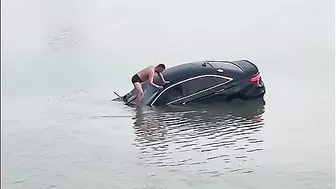 Half-man, Half-fish Jumps Into The Water With A Crowbar