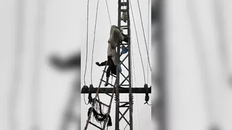 Hanging A Political Banner Ends Badly